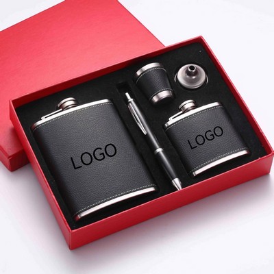 Whiskey Flask Kit Gift Set